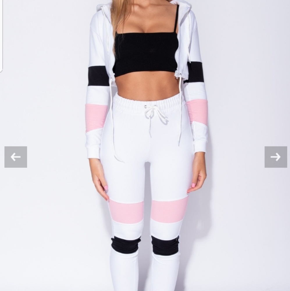 Color Block Hooded Lounge Suit